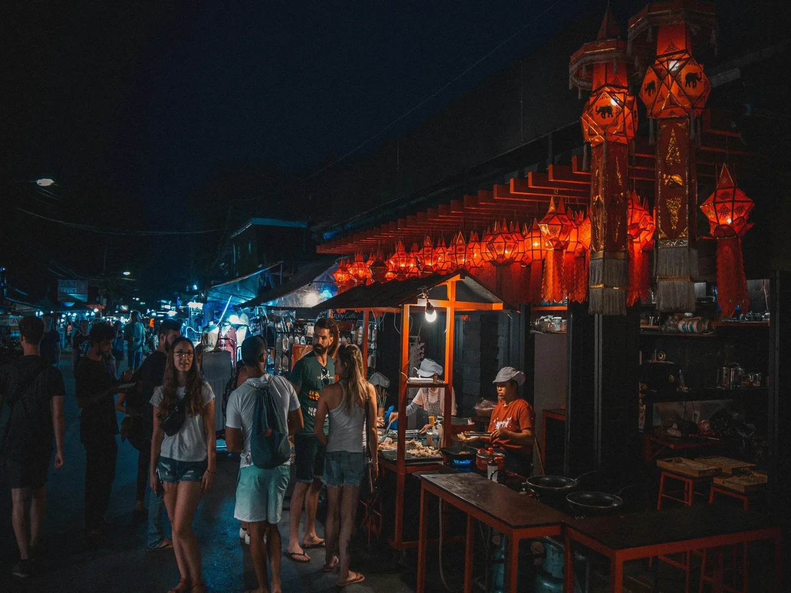 Night market in Pai, Thailand
