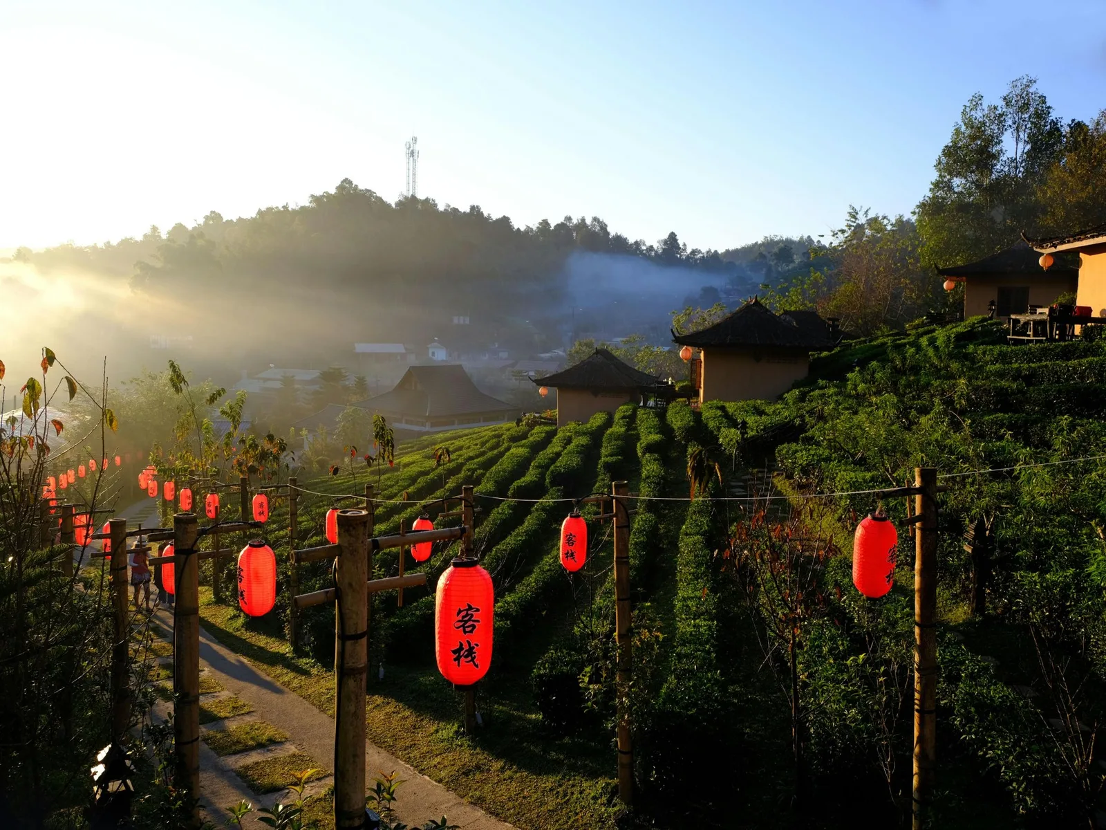 A Neighborhood in Mae Hong Son, Chiang Mai, Thailand