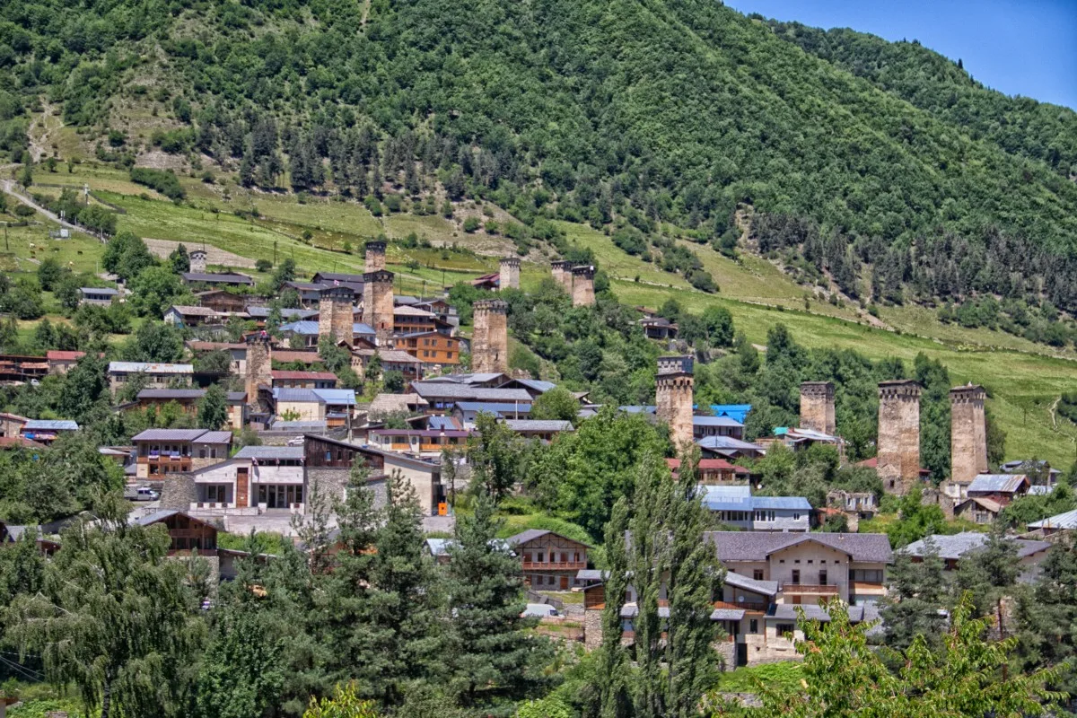 Mestia is a picturesque mountain town in Georgia’s Svaneti region, nestled in the Caucasus Mountains.