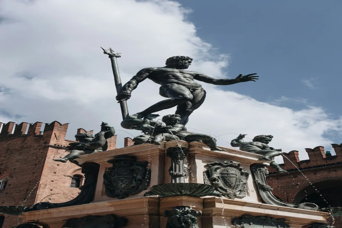 Neptune overseeing his domain of seas