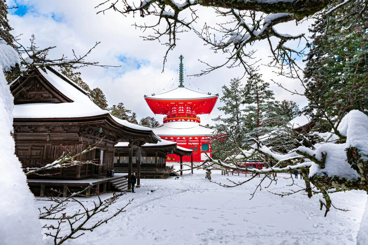 Winter In Mount Koya