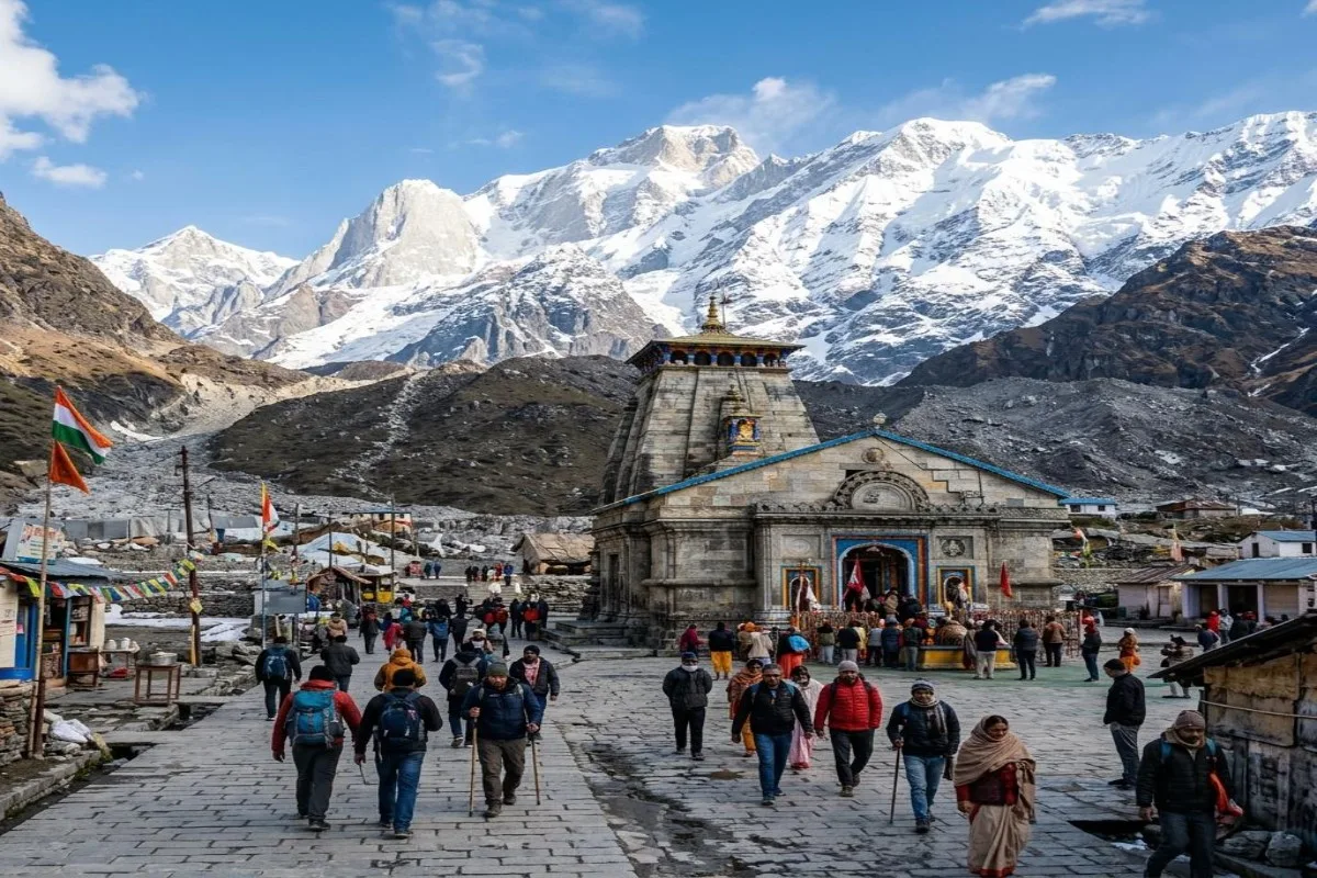 views of kedarnath temple