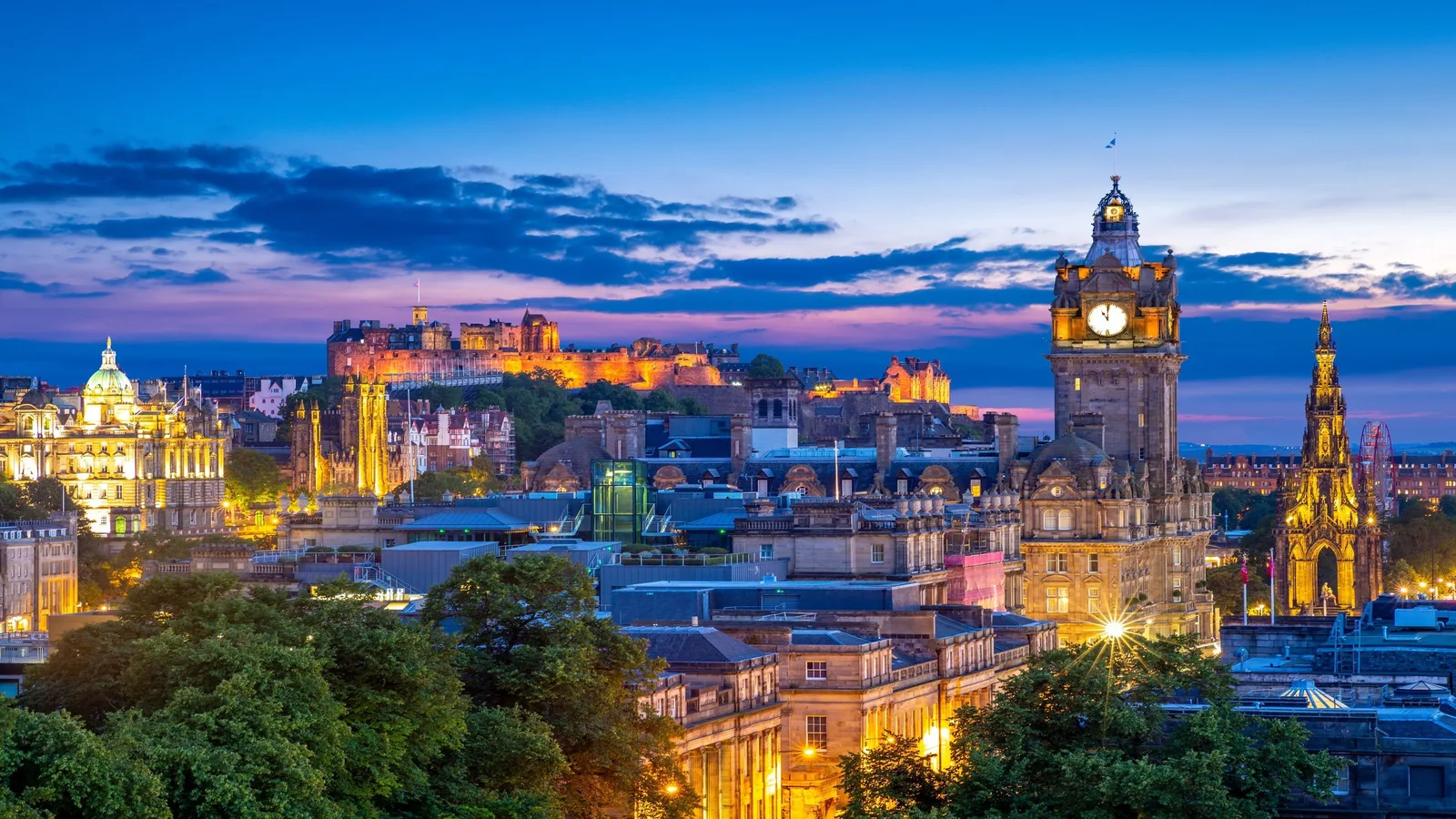 Luxury scenic landscape view in Scotland