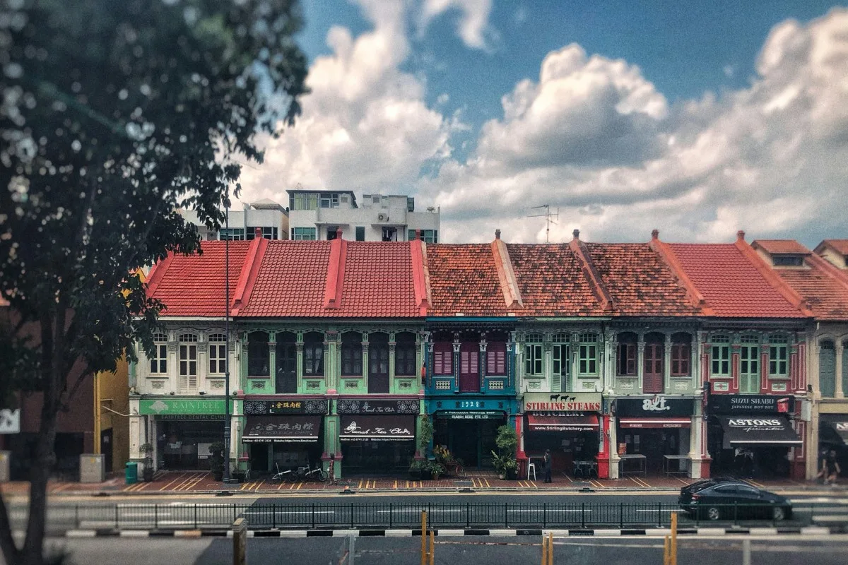 A row of shophouses on Joo Chiat Road in Katong.