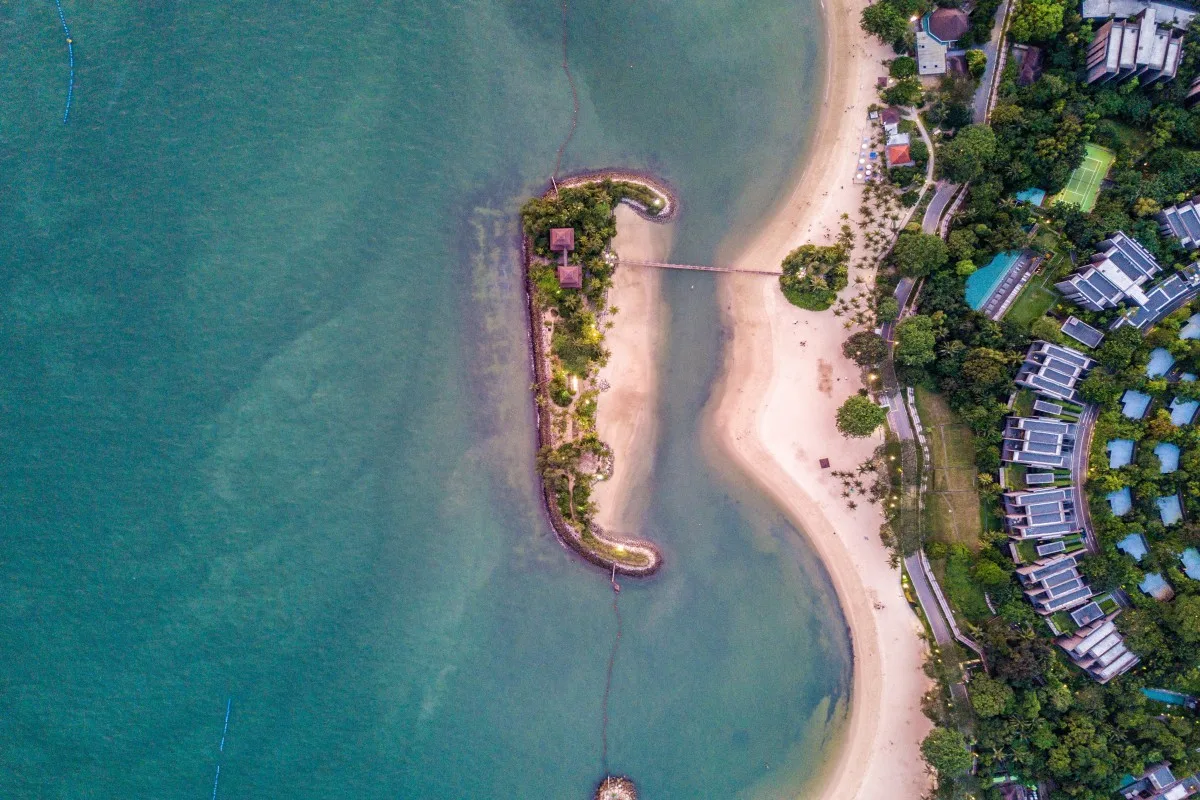 Man Made Islands in Sentosa Singapore