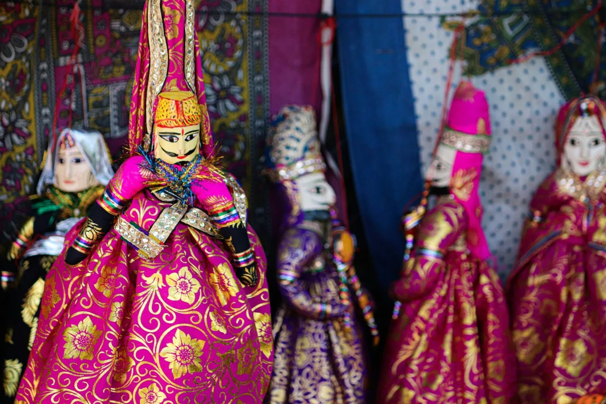 puppet performance in Rajasthan