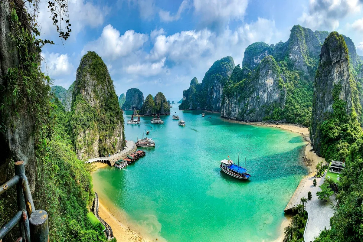 Beautiful Ha Long Bay in Vietnam