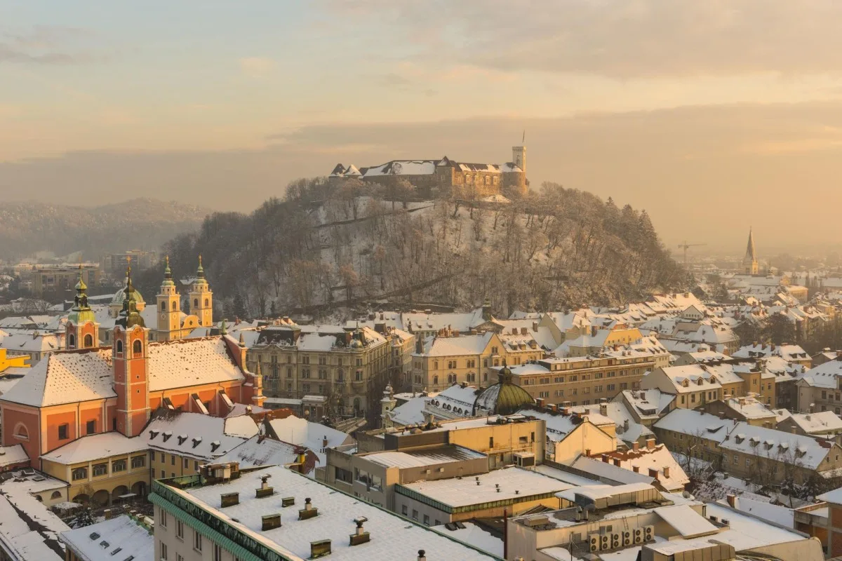 Snow in Ljubljana